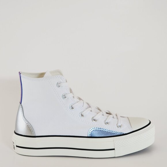 Converse CTAS Lift Hi Chrome Overlays Women's Platform Sneakers A09797C NWT - Picture 2 of 6